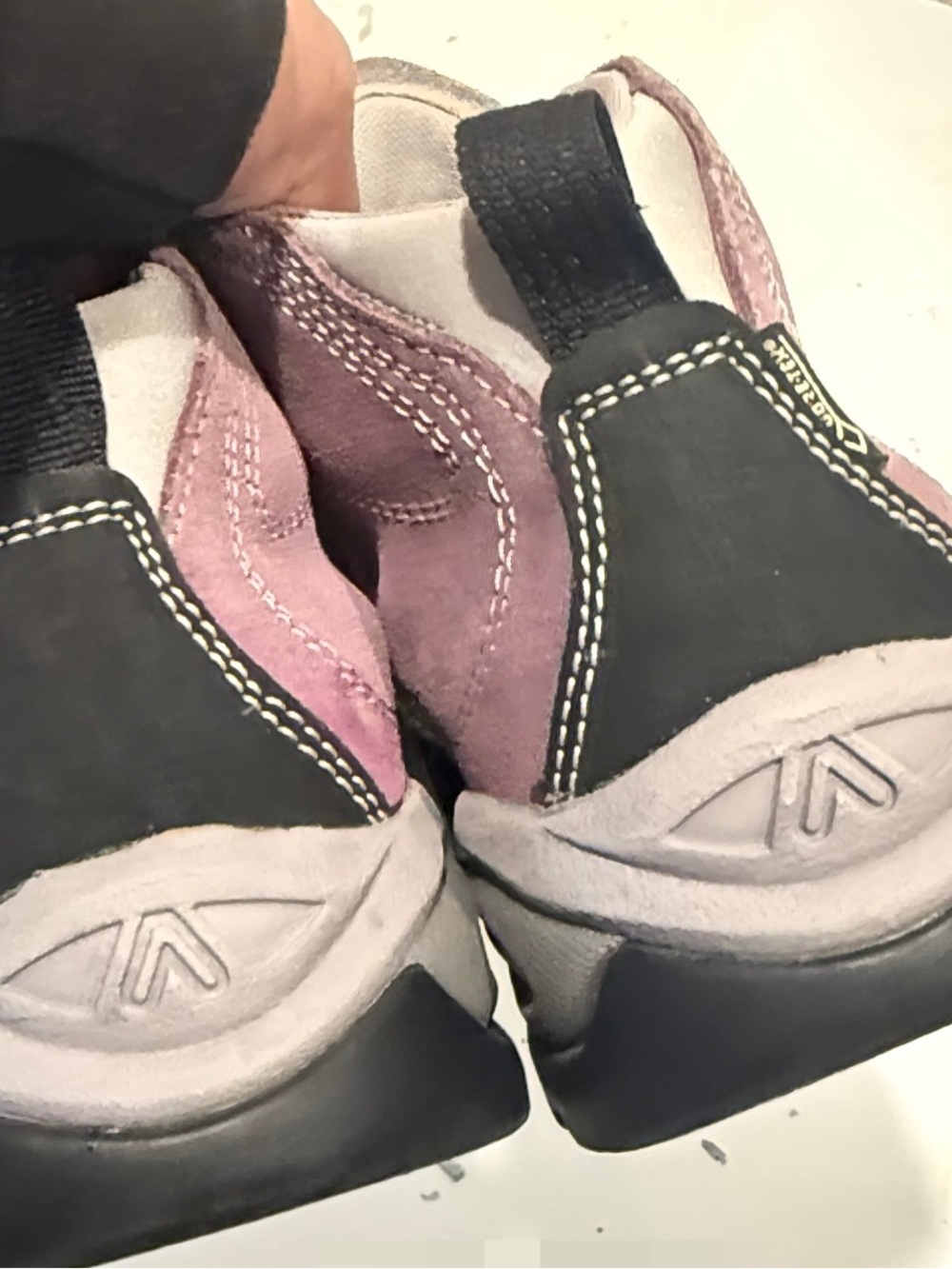 Asolo Iguana GV Goretex Women's Purple Suede Lace-Up Mid Hiking Shoes Size 8 - Picture 4 of 4